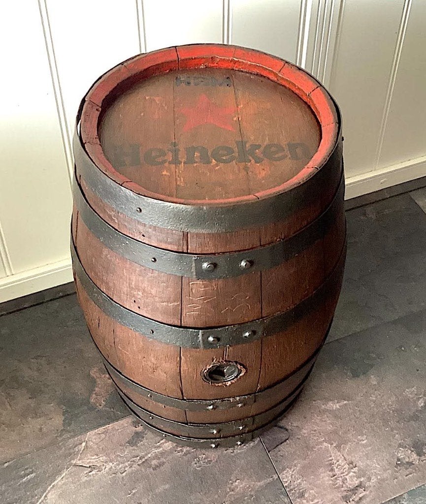 Oude biervat ton H,B,M Heineken mancave ., Verzamelen, Ophalen of Verzenden, Gebruikt, Overige typen, Heineken