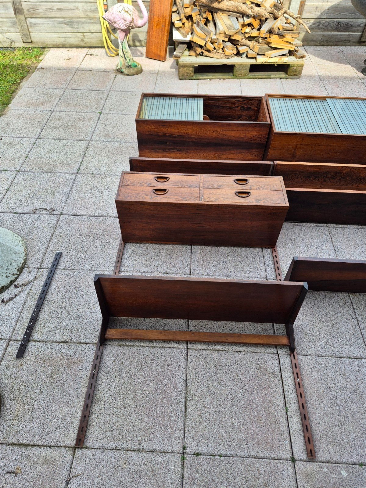 Kai Kristiansson wandmeubel Deens vintage mid century, Ophalen, FM, 200 cm of meer, .