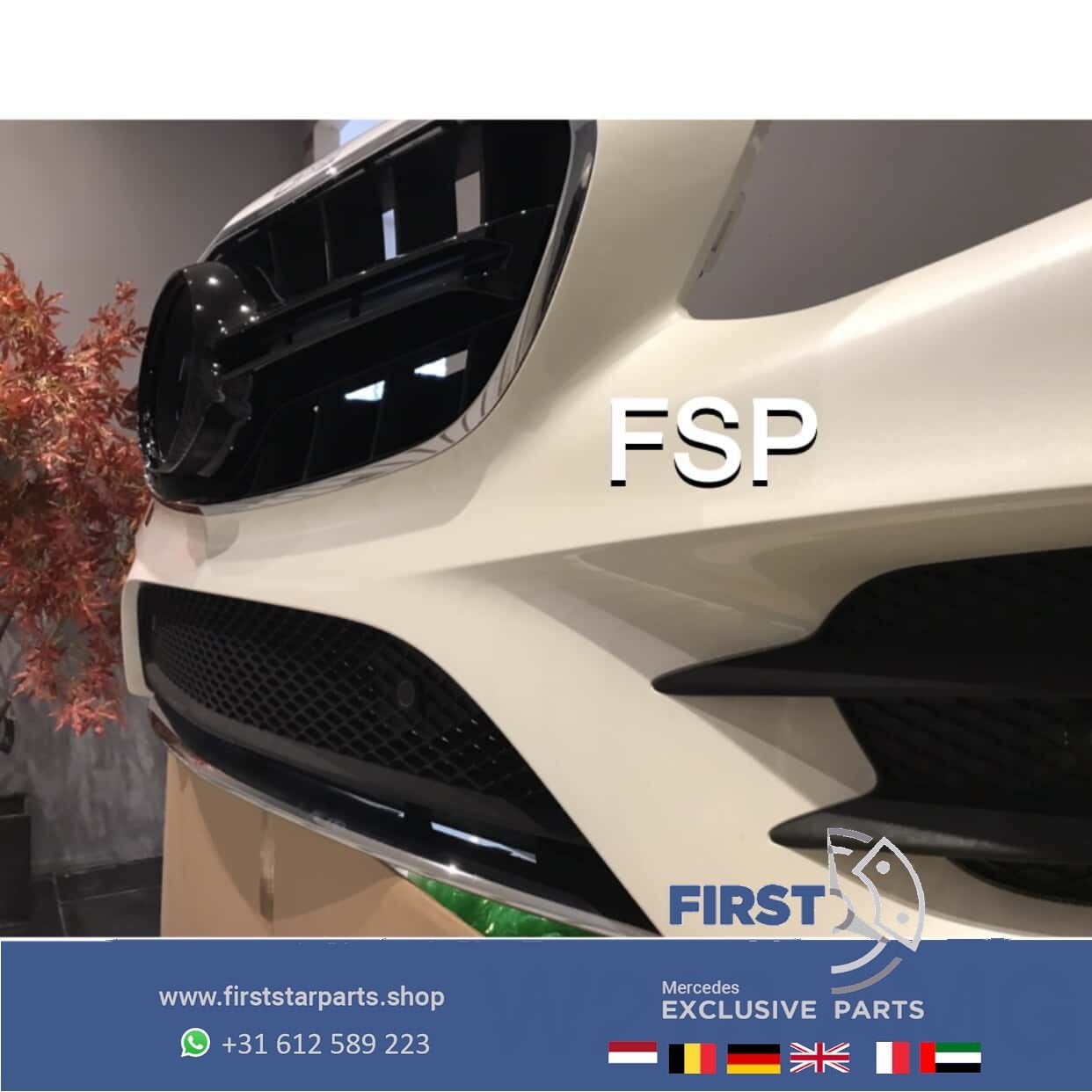 W213 E43 E53 AMG LINE VOORBUMPER COMPLEET + GT GRIL Mercedes, Gebruikt, -, Voor, Ophalen of Verzenden