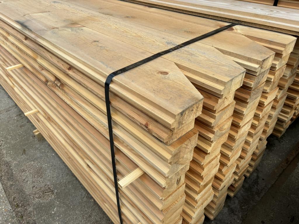 Tijdelijke bekisting damwand planken grenen 4 en 5 cm dik, 25 tot 50 mm, Grenen, Nieuw, Ophalen of Verzenden