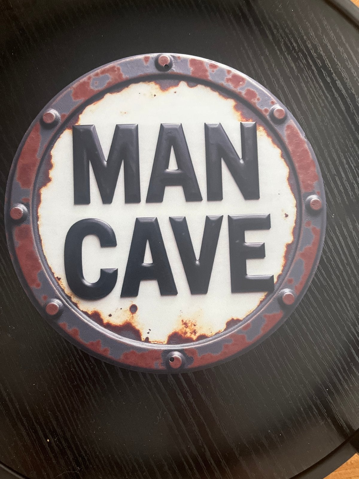 Man Cave wandbord / decoratiebord, Meerkleurig, Nieuw, Ophalen of Verzenden, Metaal