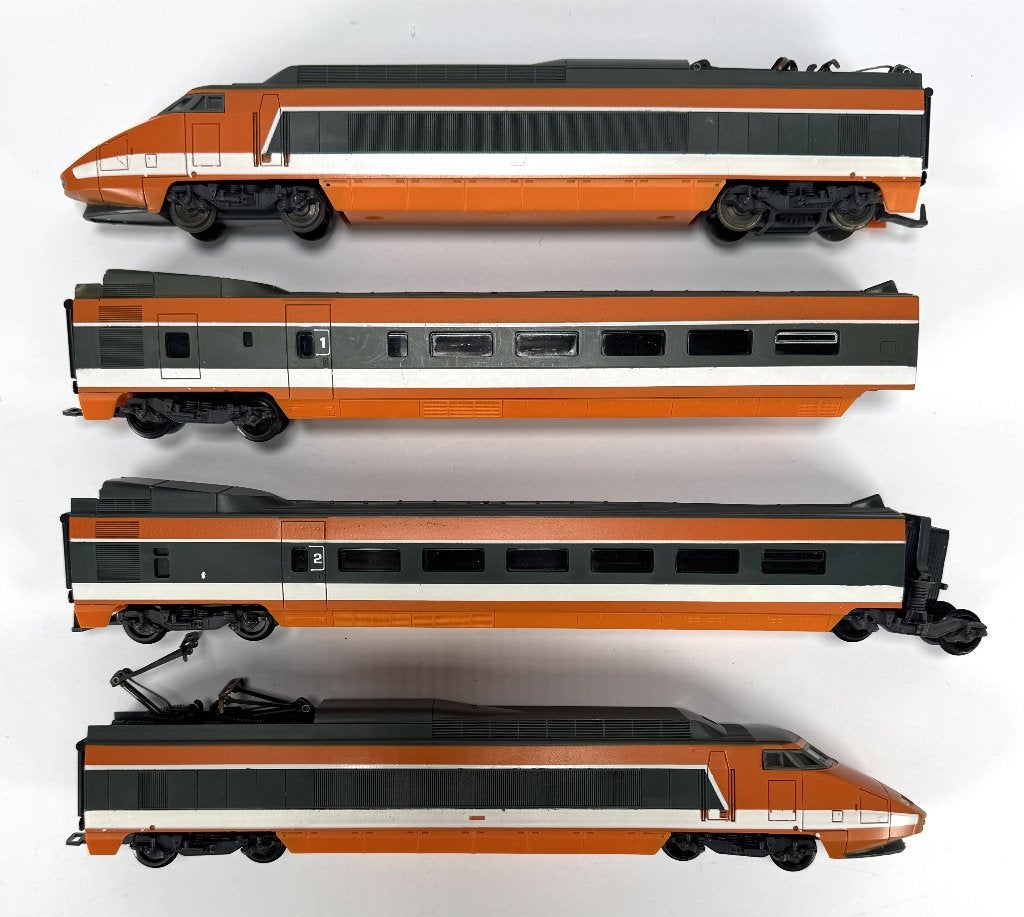 1142. Modeltrein Lima TGV - SNCF-treinstel, Italië, ca. 1985, Ophalen, Gelijkstroom, Treinset, Overige merken