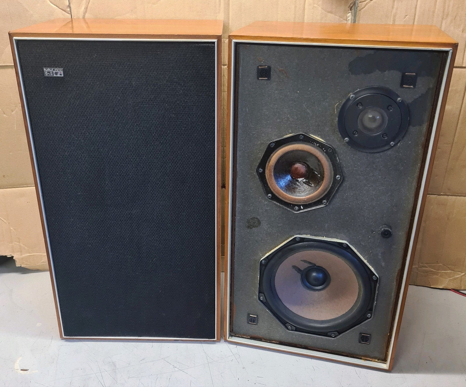 Aristona sa5425/01z vintage luidsprekers jaren '70 i.z.g.s., Audio, Tv en Foto, Luidsprekers, Ophalen, Minder dan 60 watt, Philips