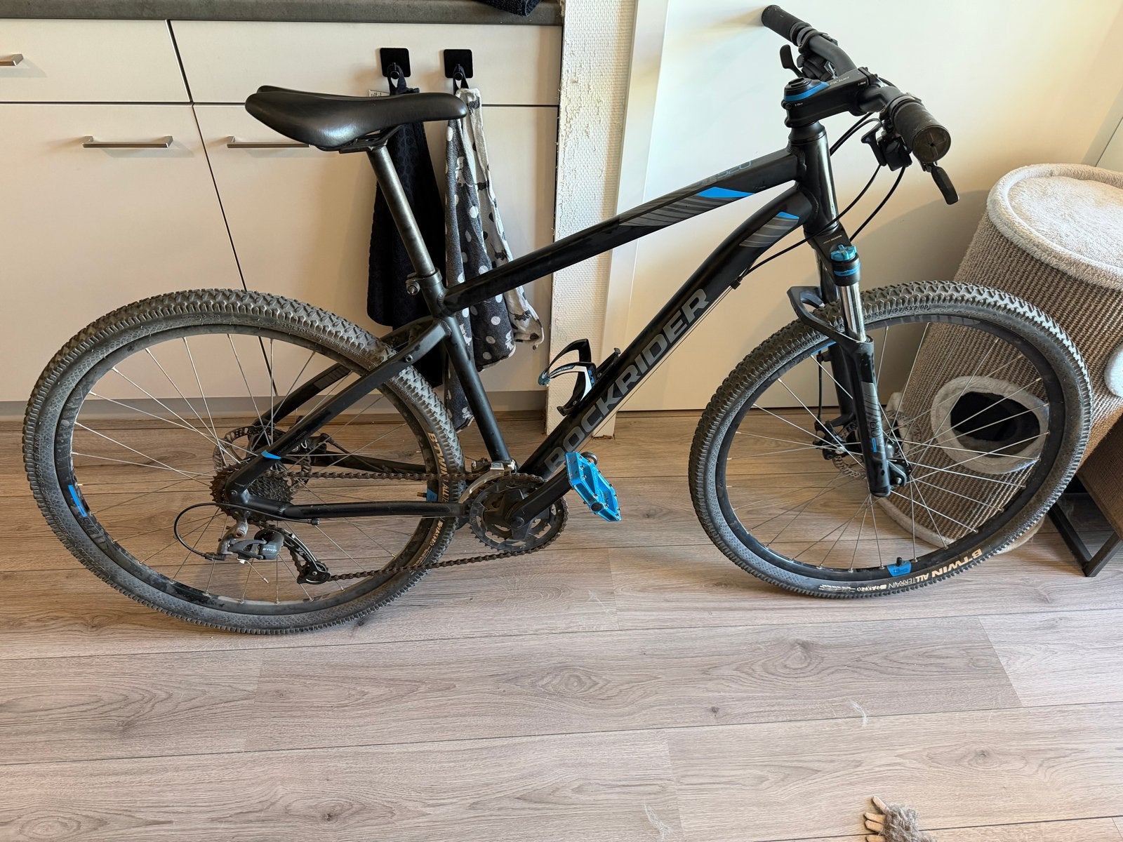 Rockrider mountainbike maat M met SP Connect adapter, Fietsen en Brommers, Gebruikt, Hardtail, 49 tot 53 cm, Schijfrem