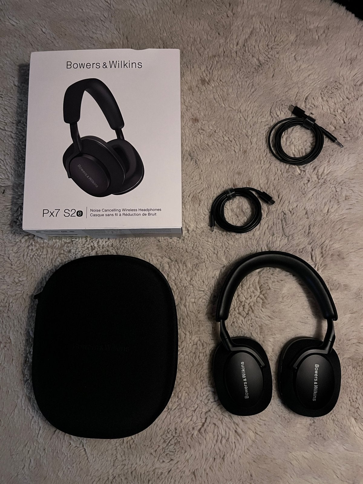 Bowers & Wilkins PX7 S2e Zwart - In nieuwstaat, Audio, Tv en Foto, Ophalen of Verzenden, Zo goed als nieuw, Snelladen, Over-ear