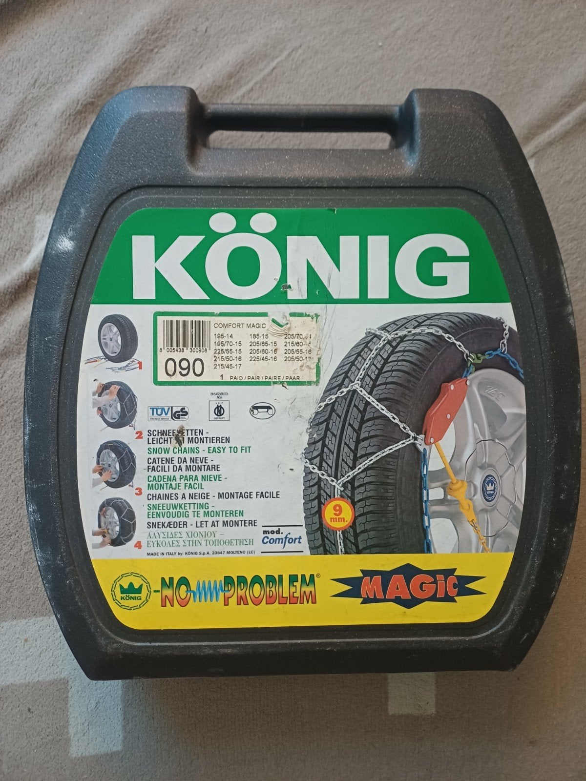 König Comfort Magic Sneeuwkettingen - Maat 090, Ophalen, Gebruikt