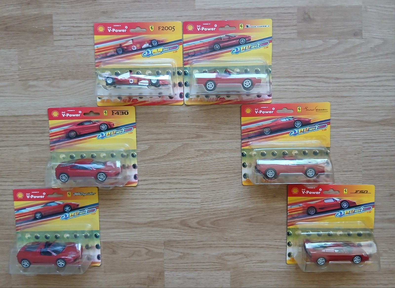 Shell V-Power Ferrari complete collectie auto's 1:38, Ophalen of Verzenden, Nieuw, Auto, Overige merken