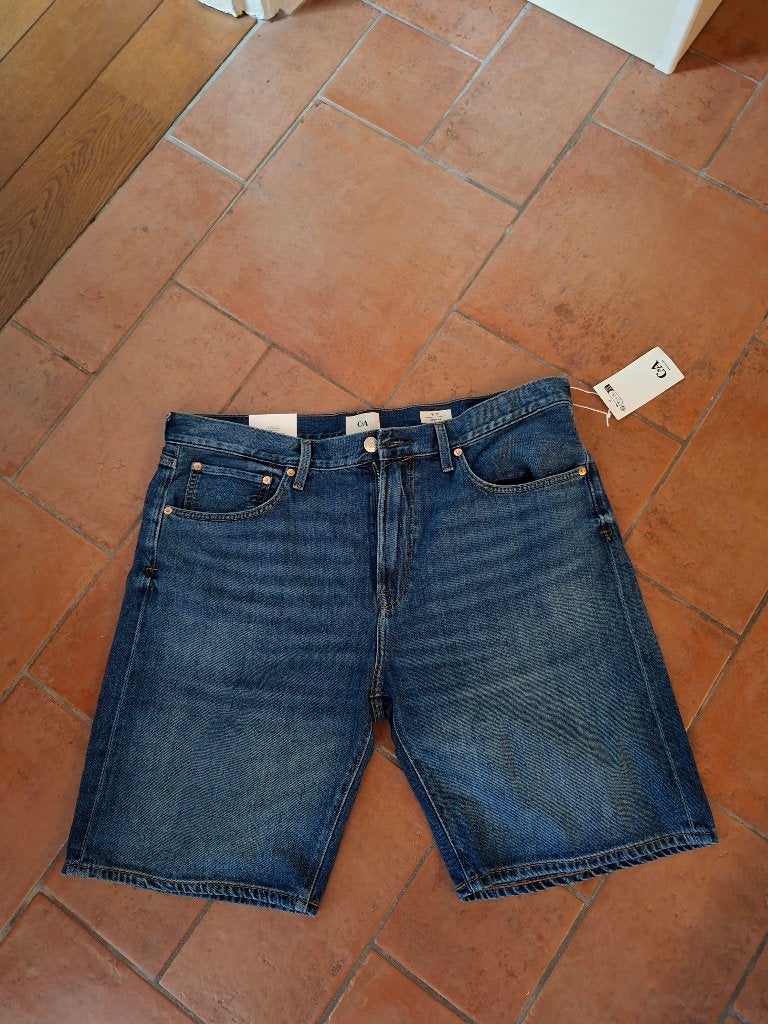 Korte broek, jeans, maat 38, Kleding | Heren, Broeken en Pantalons, Onbekend, Blauw, Nieuw, Ophalen of Verzenden