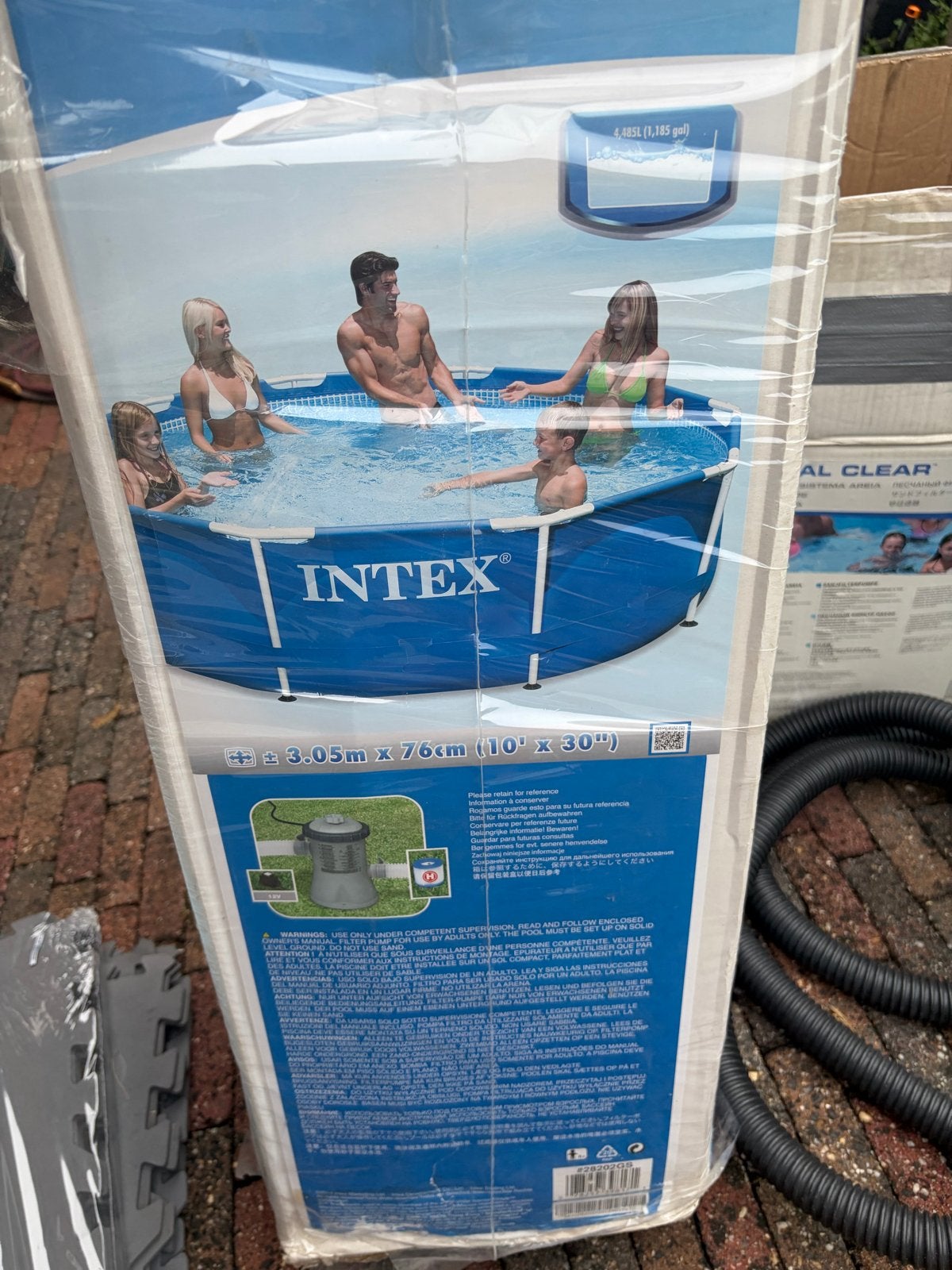 Intex Zwembad met Zandfilterpomp en Complete Toebehoren, Tuin en Terras, Ophalen, Gebruikt, Minder dan 80 cm, Rond