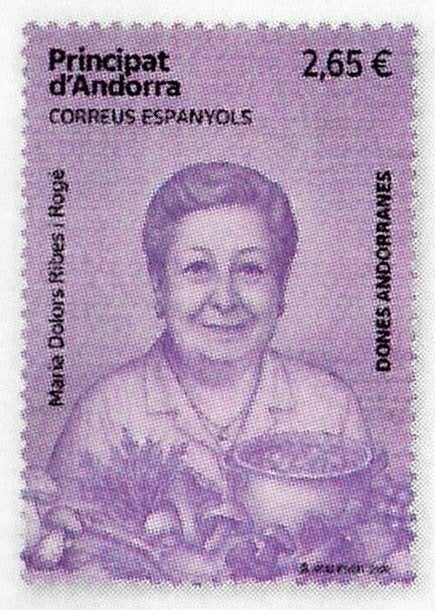 Jaar 2026 Yv nnb Spaans Andorra. Maria Dolors Ribes I Rogé., Ophalen of Verzenden, Overige landen, Postfris