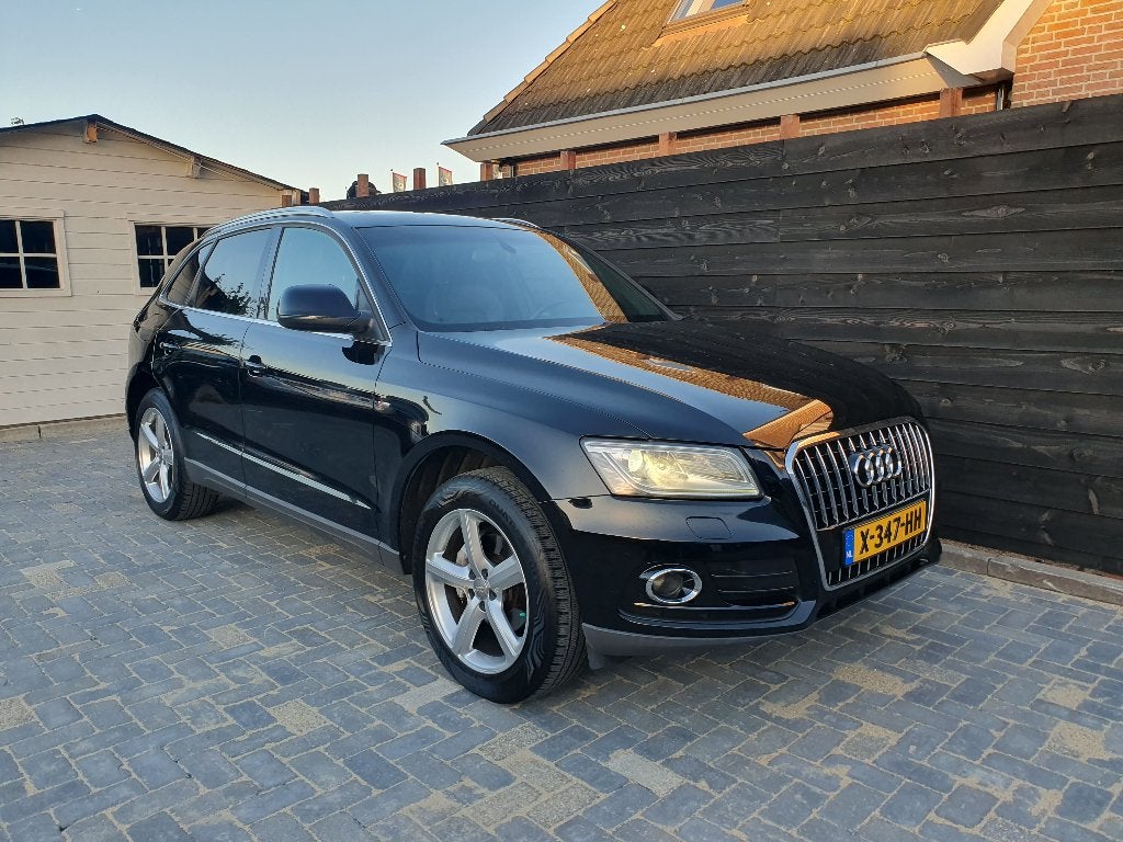 Audi Q5 2.0 Tfsi Quattro 180pk 2013 Zwart, Auto's, 13 km/l, Dealer onderhouden, Zwart, 4 cilinders