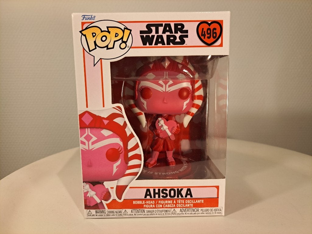 Funko Pop! Star Wars - Ahsoka Tano (Valentijnseditie) #496, Verzamelen, Star Wars, Funko, Nieuw, Ophalen of Verzenden, Actiefiguurtje