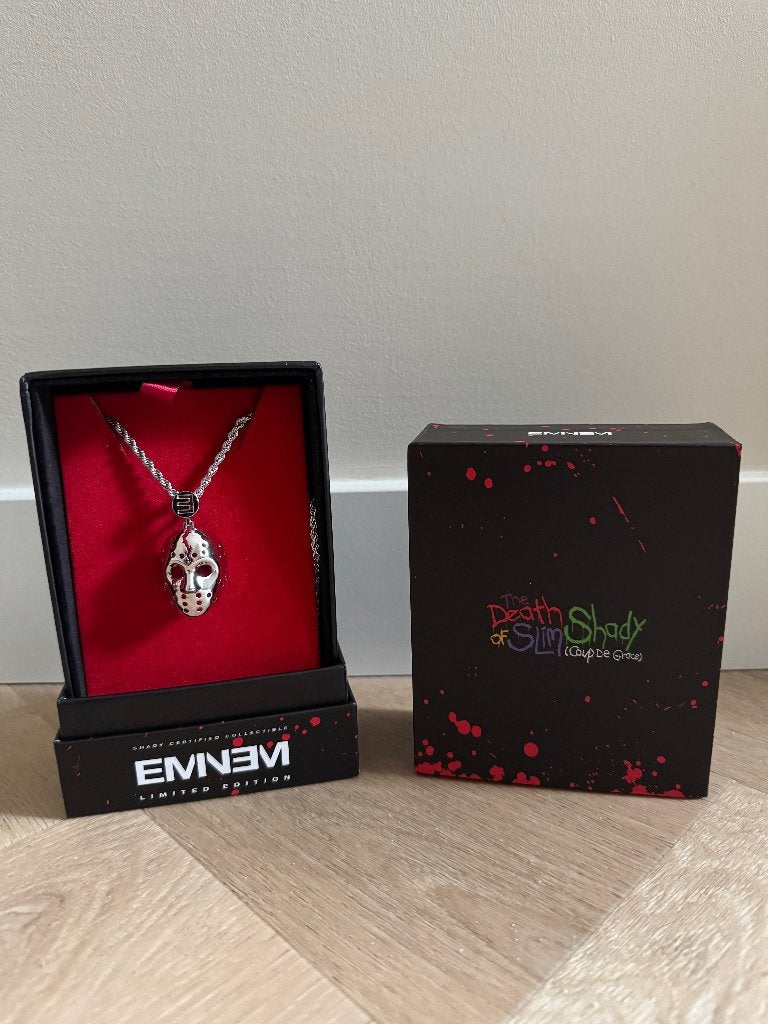 Eminem - TDOSS Hockey Mask Pendant & Chain - Silver 24 Inch, Ophalen, Nieuw, Gebruiksvoorwerp