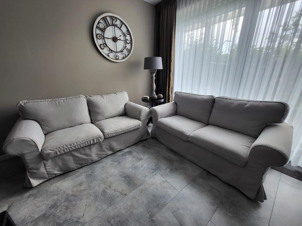 2x ikea ektorp bank, Huis en Inrichting, Ophalen, Zo goed als nieuw