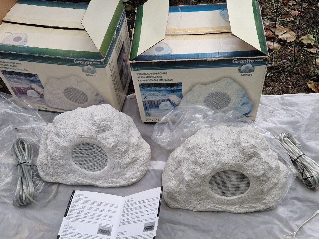 Tuin Rock Speaker, buitenluidspreker, weerbestendig, nieuw, Ophalen of Verzenden, Nieuw
