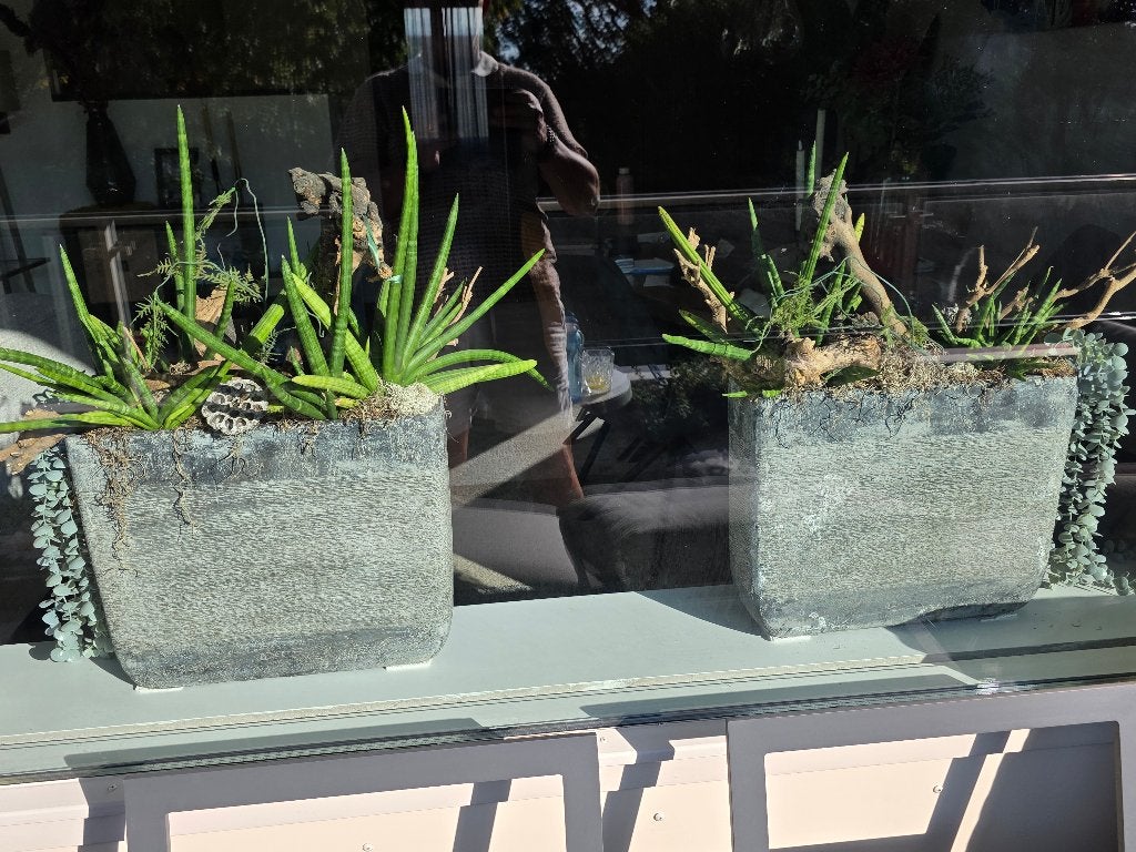 Plantenbakken / 2 stuks, Ophalen, Binnen, Rechthoekig, Minder dan 40 cm