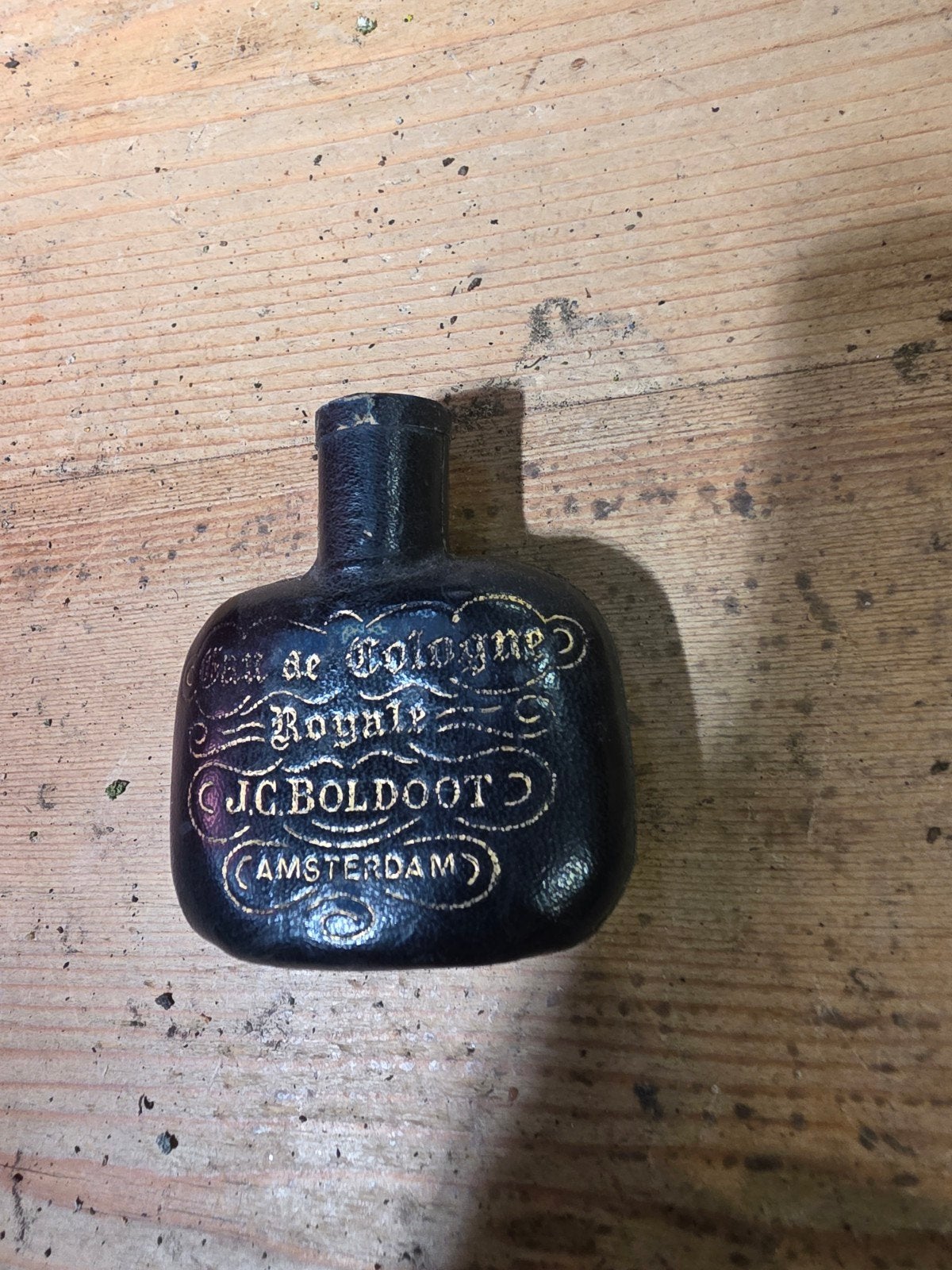 Antieke Eau de Cologne fles J.C. Boldoot Amsterdam, Ophalen of Verzenden
