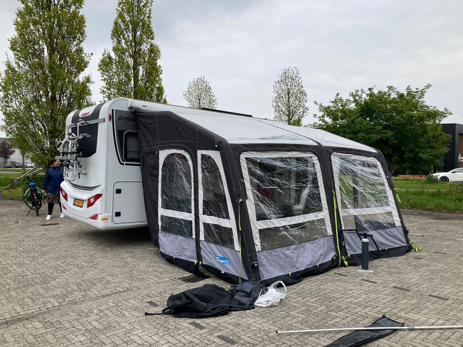 Caravan/Camper opblaasbare voortent (390300), Ophalen, Zo goed als nieuw, Polyester, Kampa Dometic