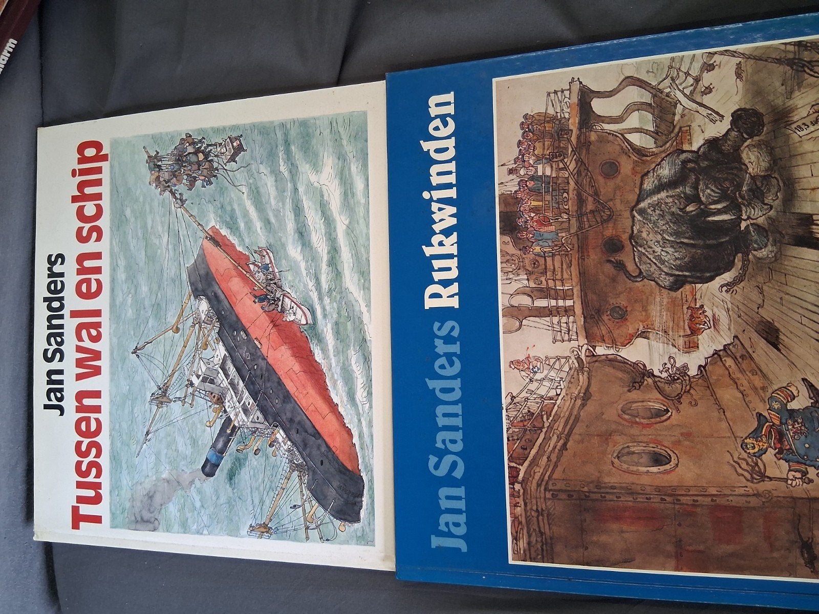 Jan Sanders Boeken: Tussen wal en schip & Rukwinden, Boeken, Ophalen of Verzenden, Gelezen, Jan Sanders, Nederland