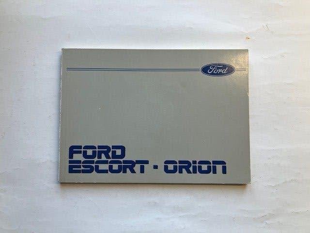 Ford Escort Orion Handleiding  1986   NL, Ophalen of Verzenden