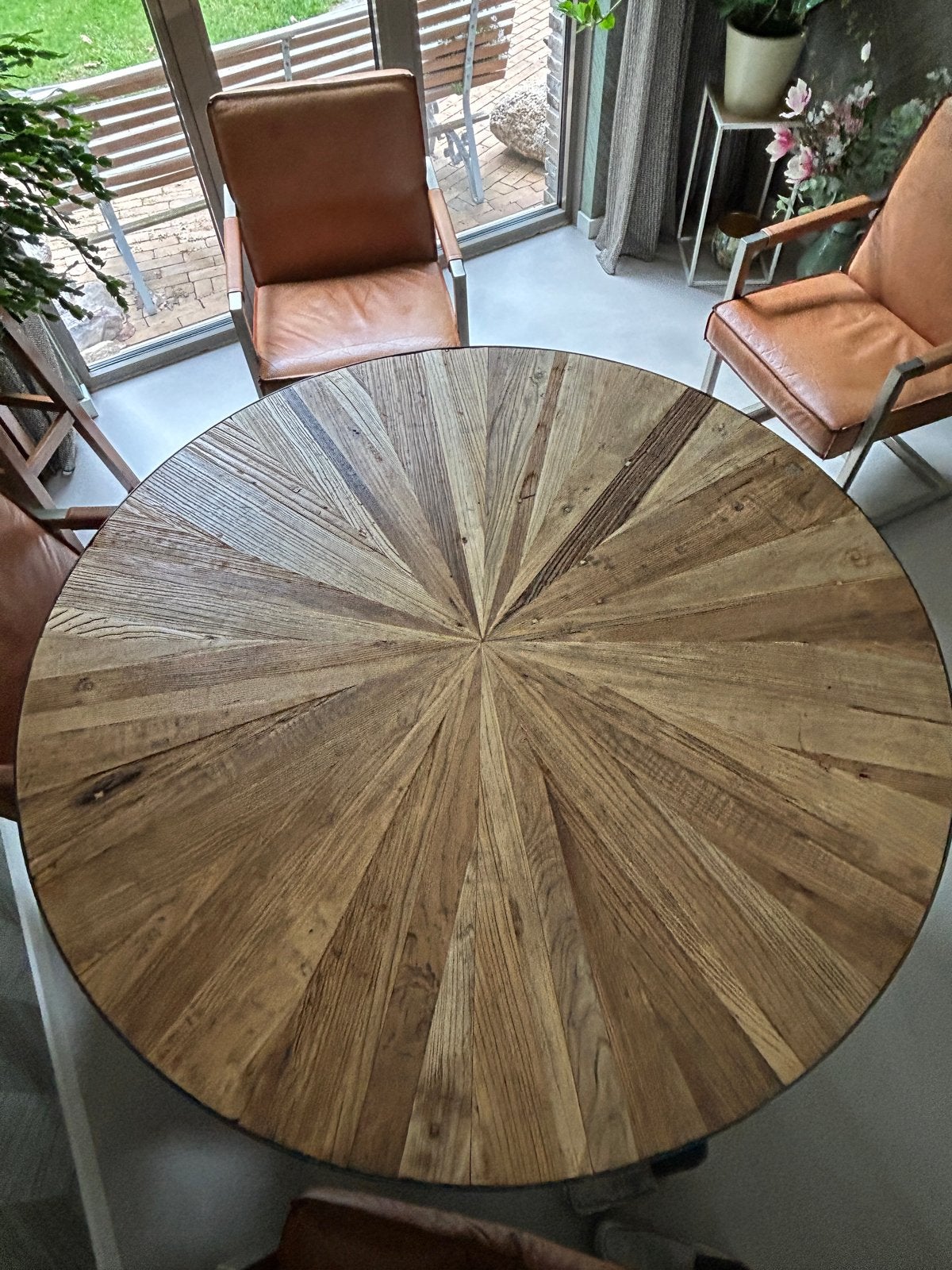 Riviera Maison Ronde Eettafel 140 cm, Huis en Inrichting, Tafels | Eettafels, Ophalen, 100 tot 150 cm, Rond, Zo goed als nieuw