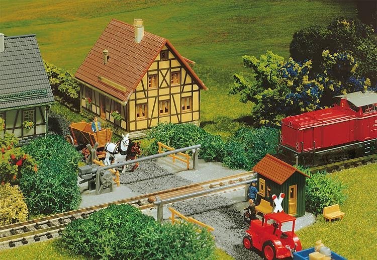 Faller: Landwegovergang NIEUW, Overige merken, Gelijkstroom of Wisselstroom, Brug, Tunnel of Gebouw, Nieuw