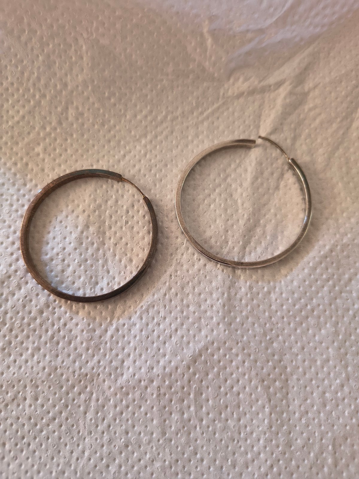 Echte Zilveren Creoolse Oorbellen, Ophalen of Verzenden, Gebruikt, Zilver, Zilver