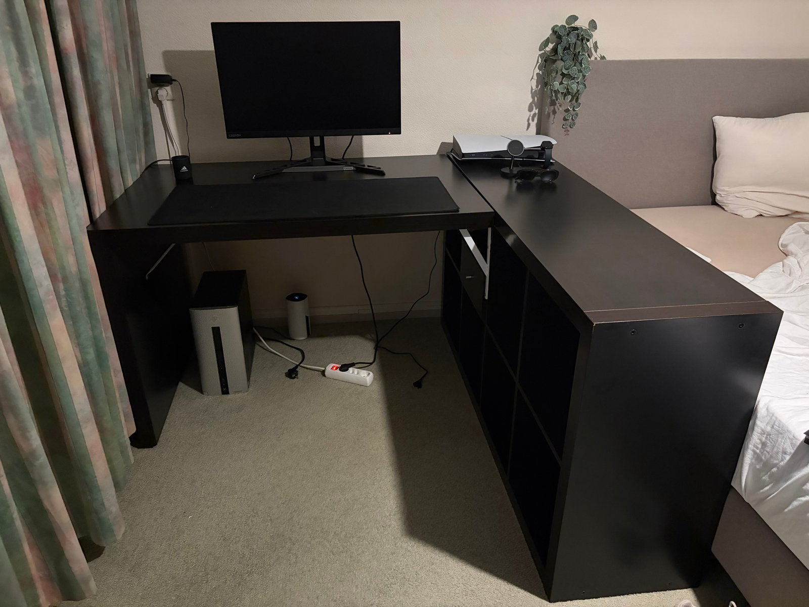 IKEA Bureau-kast combinatie met lades, Ophalen, Zwart, Gebruikt, Met lades