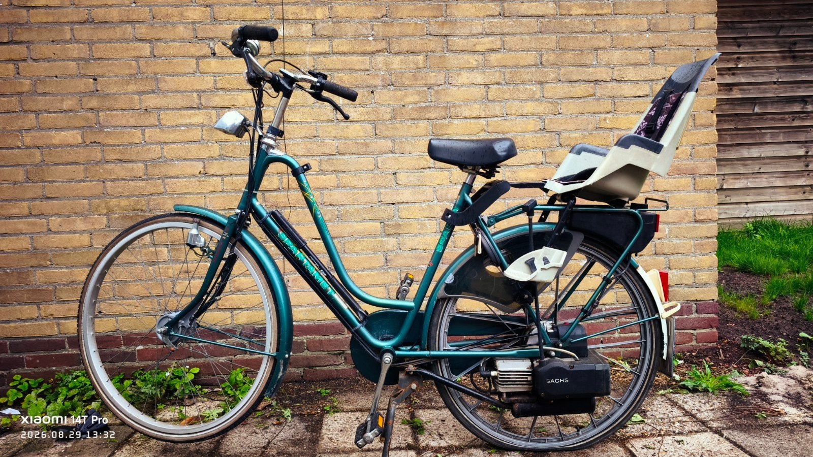 Spartamet met Sachs motor en kinderzitje, Ophalen, Gebruikt, Spartamet, Benzine
