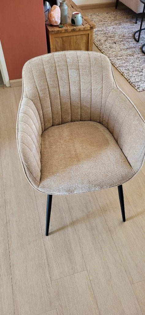 Stoel Como Caramel – Kwantum – Comfortabel & stijlvol, Ophalen, Overige kleuren, Zo goed als nieuw, Eén