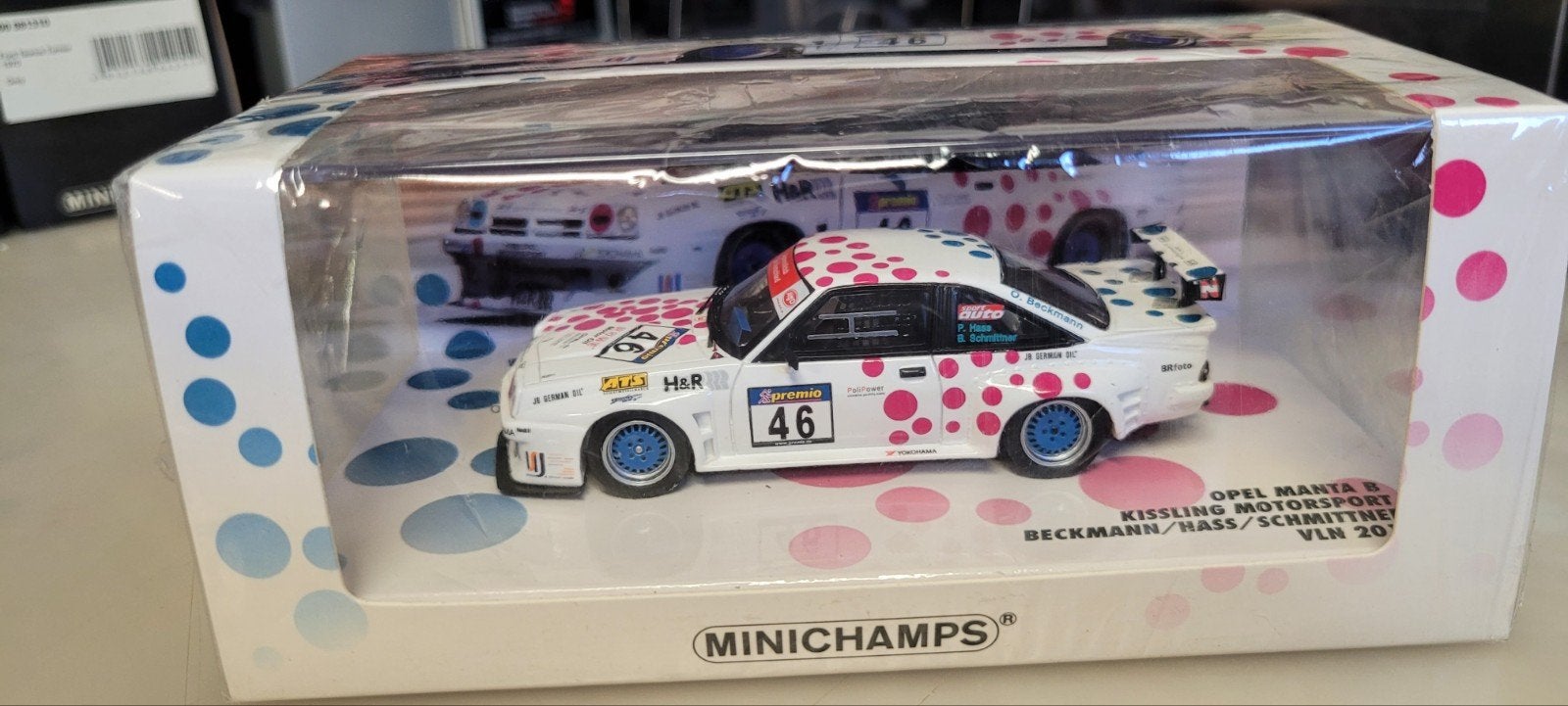 Minichamps Opel Manta B Kissling Motorsport VLN 2010, Hobby en Vrije tijd, Modelauto's | 1:43, Ophalen of Verzenden, Zo goed als nieuw