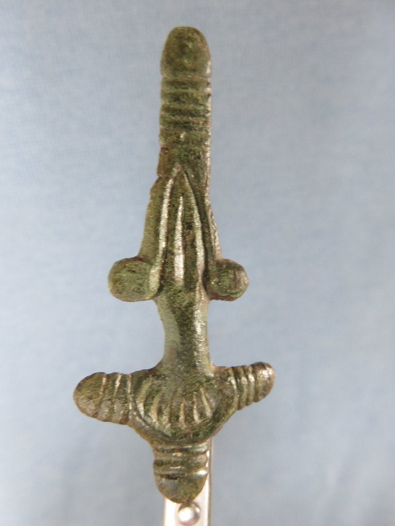 Merovingische rijk - middeleeuwen - fibula - ca. 550 A.D., Sieraden, Tassen en Uiterlijk, Ophalen of Verzenden, Brons, Broche