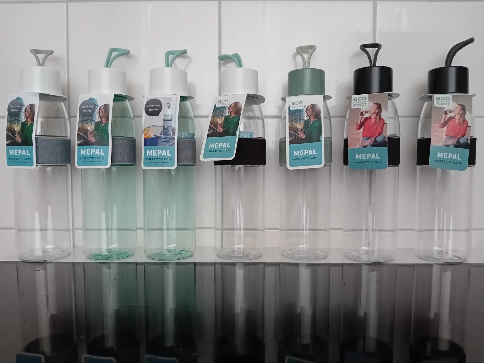 Mepal ellipse waterfles 500 ml. BPA-vrij. Stijlvol design., Ophalen, Nieuw