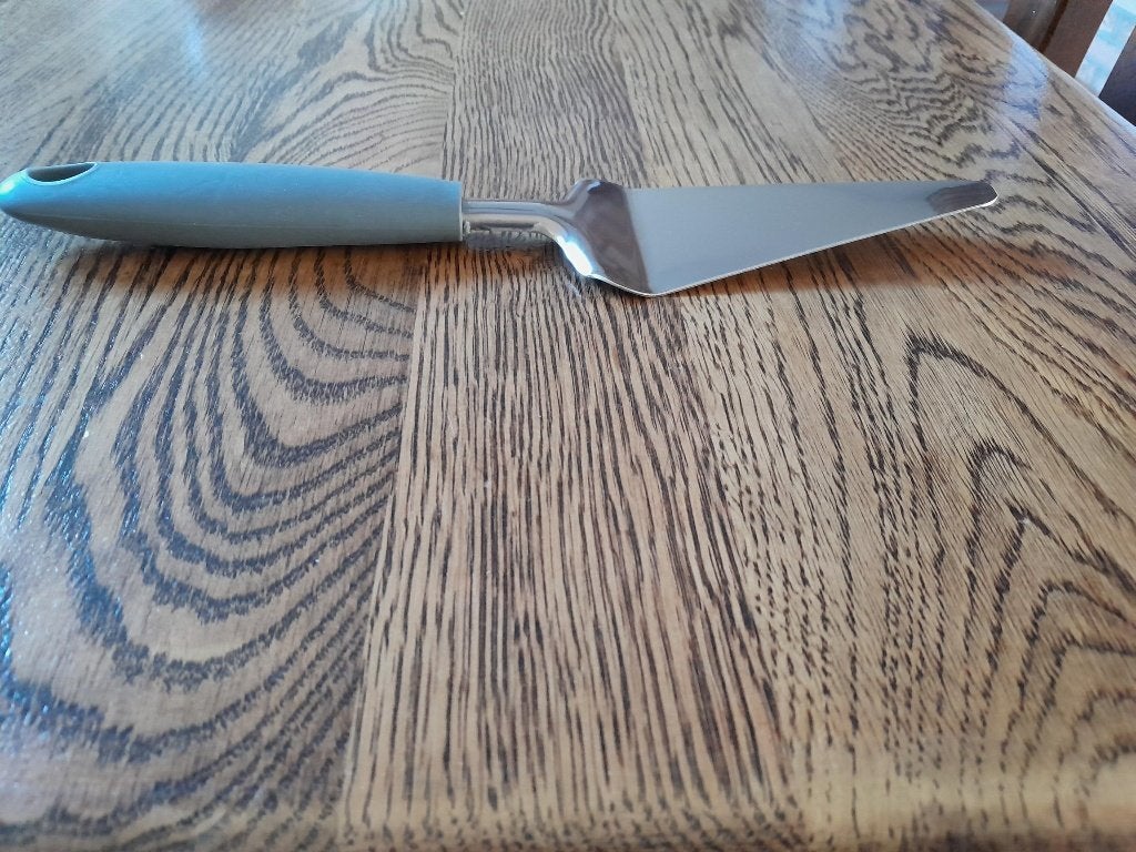 taartschep bestek, Ophalen of Verzenden, Zo goed als nieuw, Rvs of Chroom, Los bestek