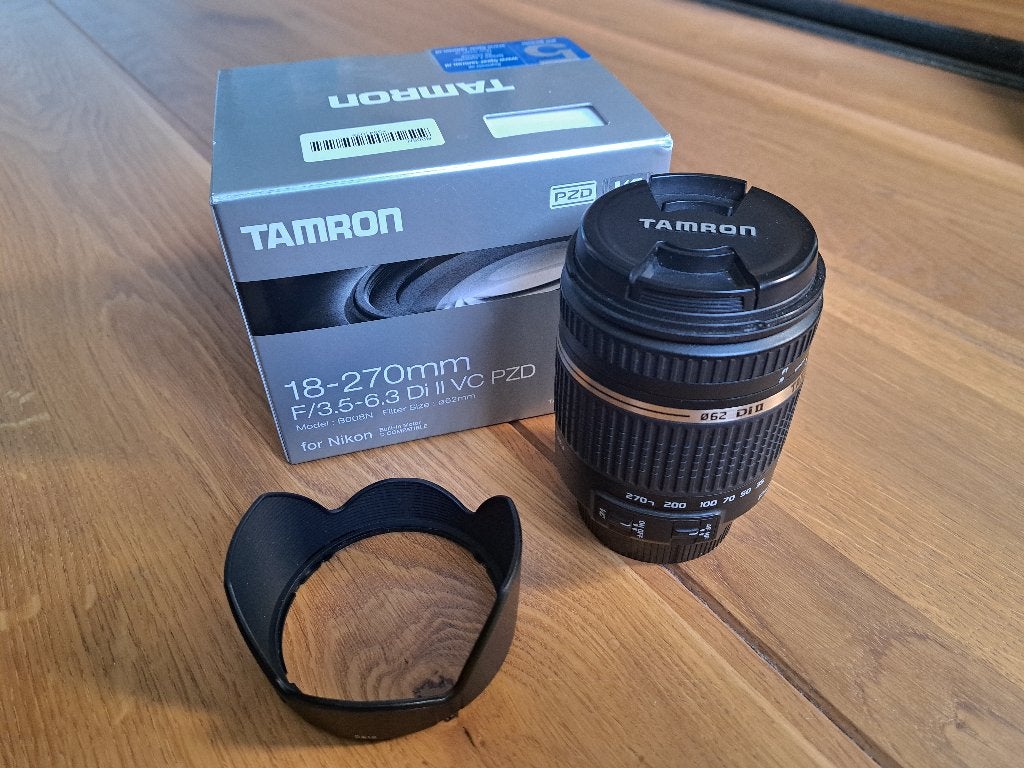 Tamron 18-270 (Nikon), Audio, Tv en Foto, Fotografie | Lenzen en Objectieven, Ophalen, Zo goed als nieuw, Telelens