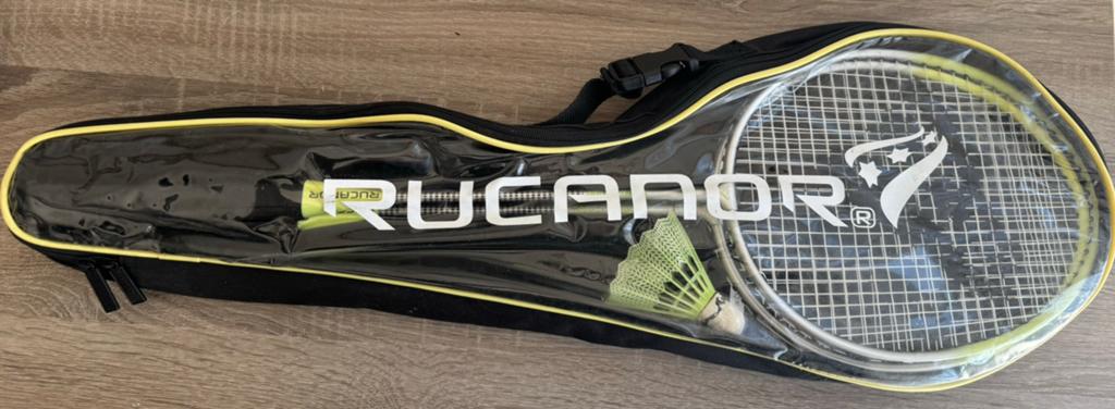 Badmintonset Rucanor + hoes – 2 rackets & shuttles, Ophalen, Gebruikt, Racket(s)