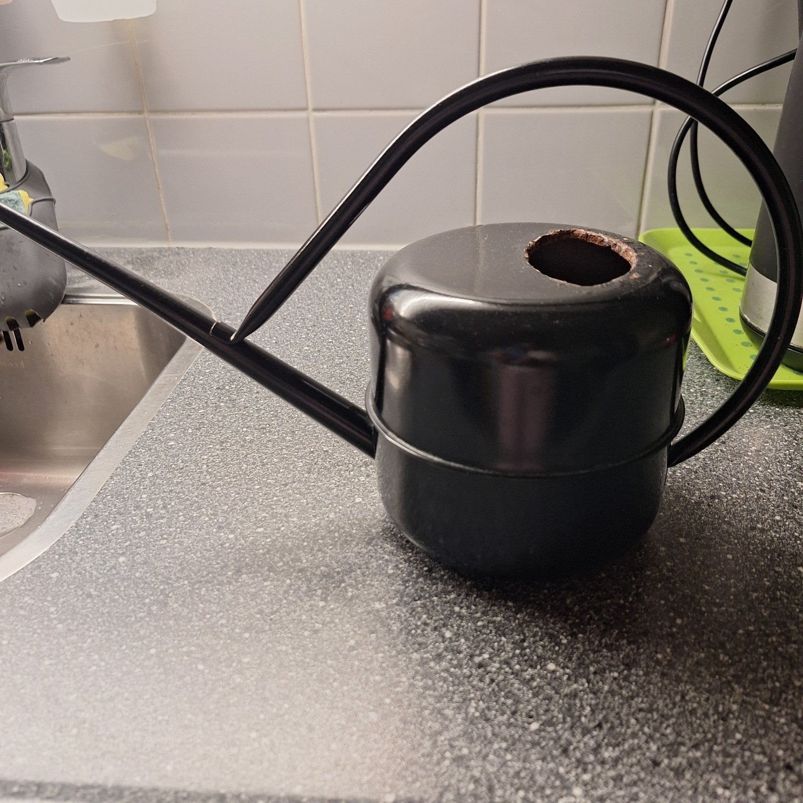 Vintage metalen gieter, Ophalen of Verzenden, Gebruikt, Metaal