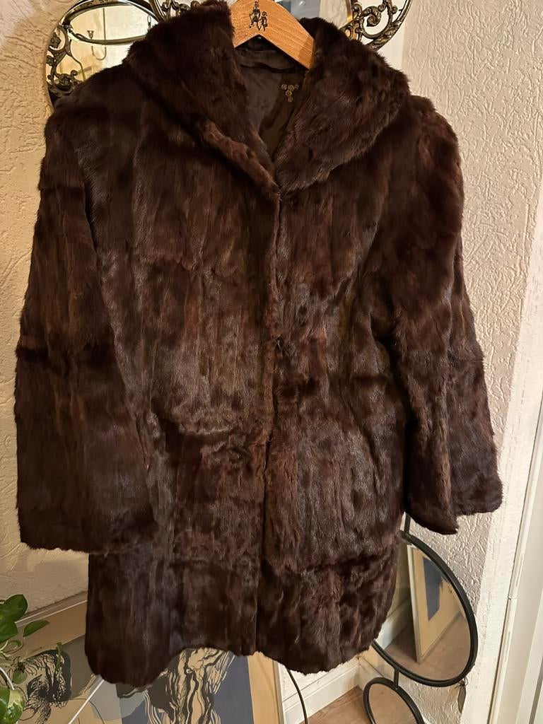 Bontjas, Kleding | Dames, Jassen | Winter, Ophalen of Verzenden, Zo goed als nieuw, Bruin