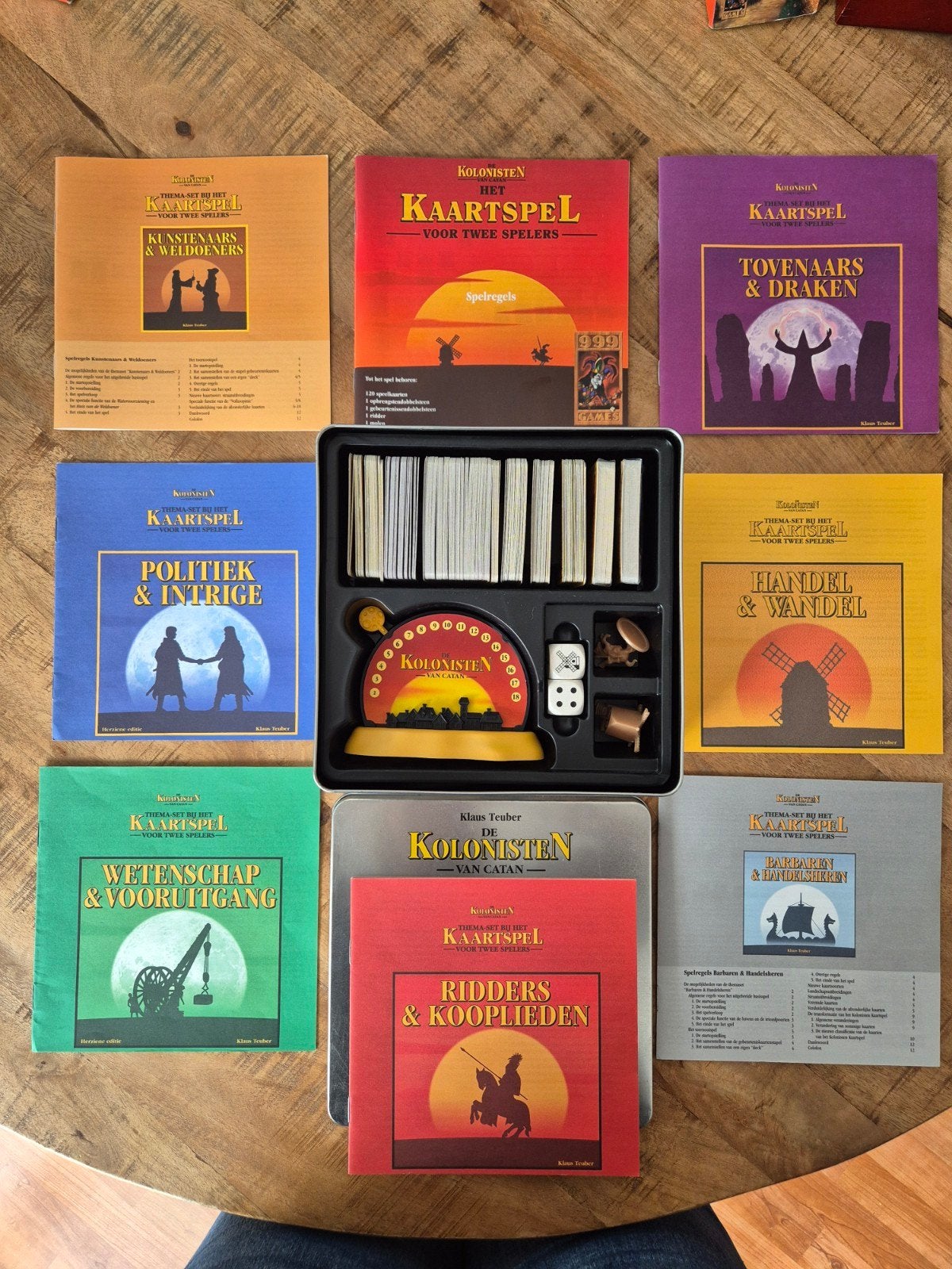 Kolonisten van Catan kaartspel + 7 uitbreidingen, Hobby en Vrije tijd, Gezelschapsspellen | Kaartspellen, Ophalen of Verzenden