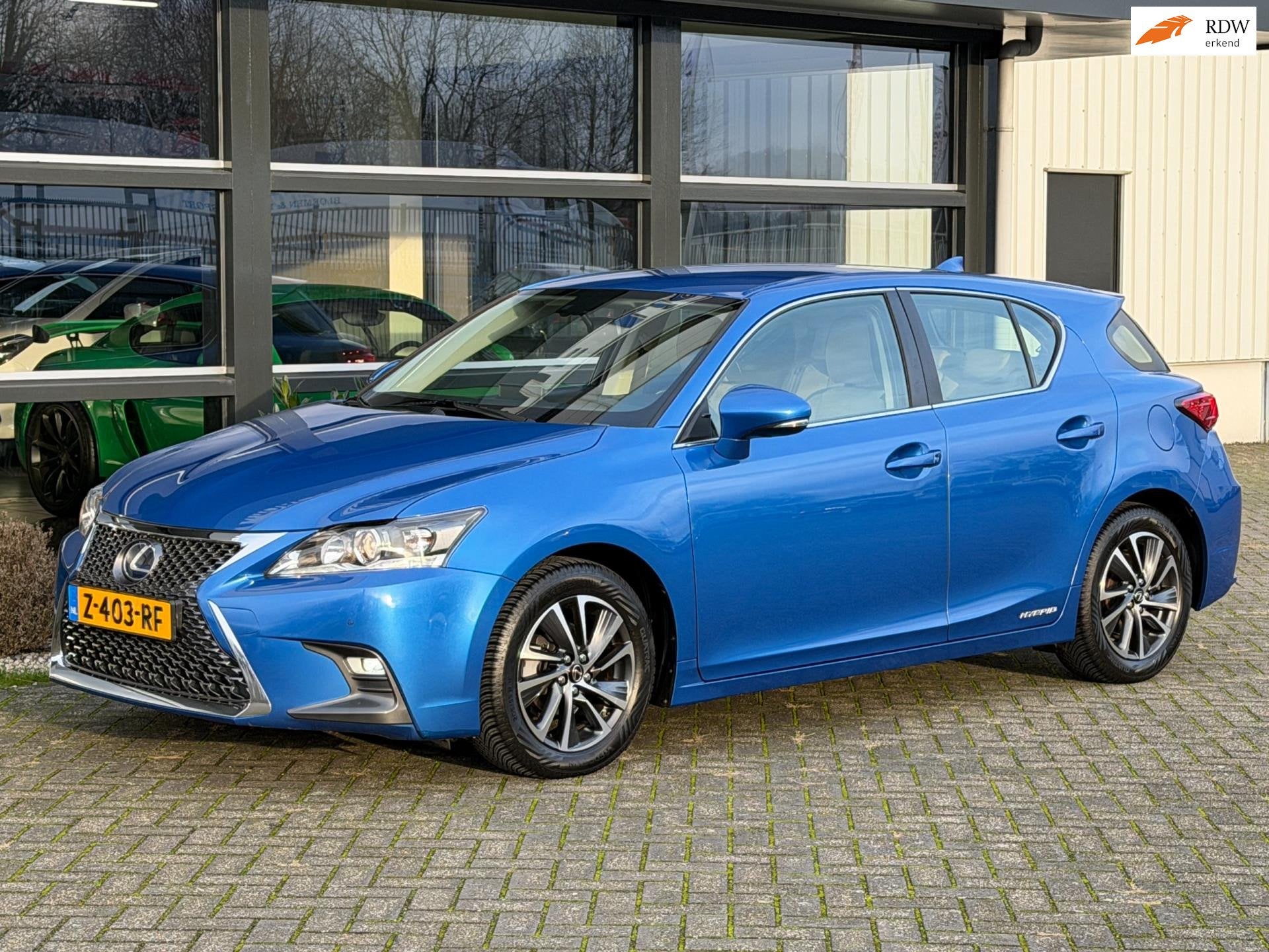 Lexus CT 200h Business Line Navigatie Rijklaarprijs !, Auto's, Lexus, Gebruikt, 4 cilinders, Blauw, Alcantara