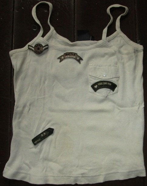Stoer Militair Military Army leger top., Kleding | Dames, Tops, Nieuw, Maat 36 (S), Wit, Zonder mouw, Ophalen of Verzenden