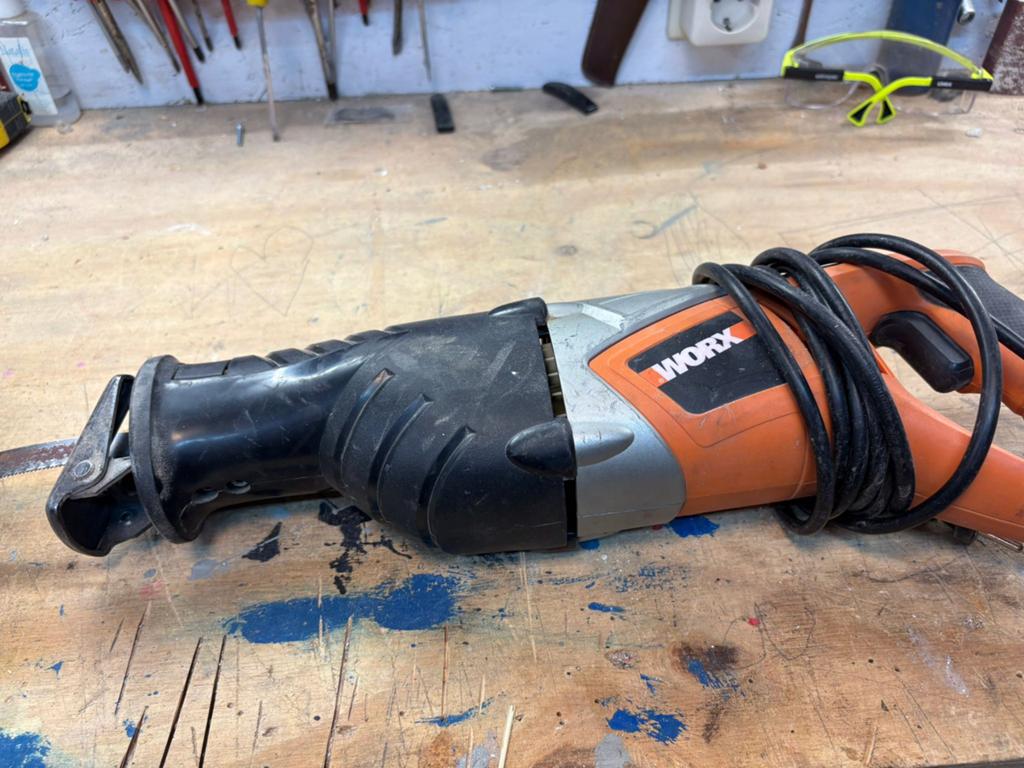 Worx alleszaag, Ophalen, Gebruikt