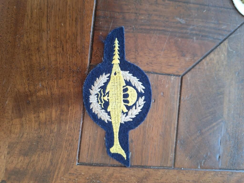 kampfschwimmer blauwe stof patch badge, Ophalen of Verzenden, Marine, Duitsland, Embleem of Badge