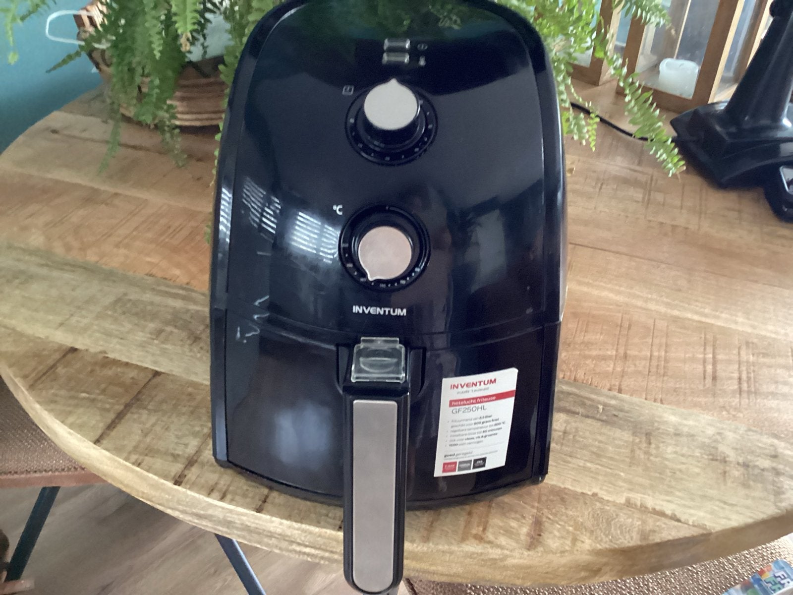 Inventum GF400HL Airfryer - Zo goed als nieuw, Ophalen, Zo goed als nieuw, Airfryer, 1000 t/m 1499 gram