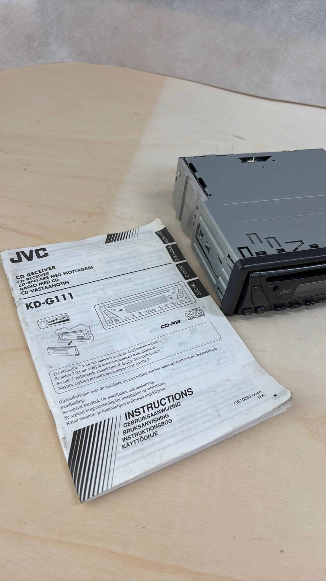 JVC  CD receiver  KD-G111, Auto diversen, Ophalen of Verzenden, Gebruikt