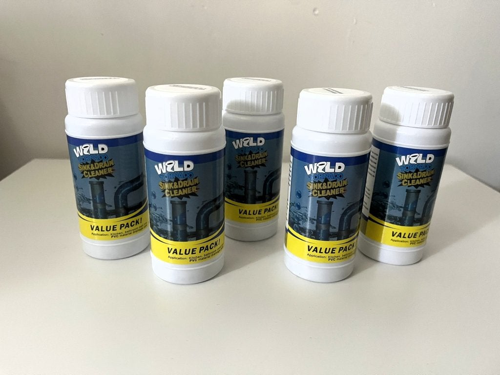 Wild Tornado gootsteen ontstopper korrels, set van 5, Ophalen of Verzenden, Overige typen