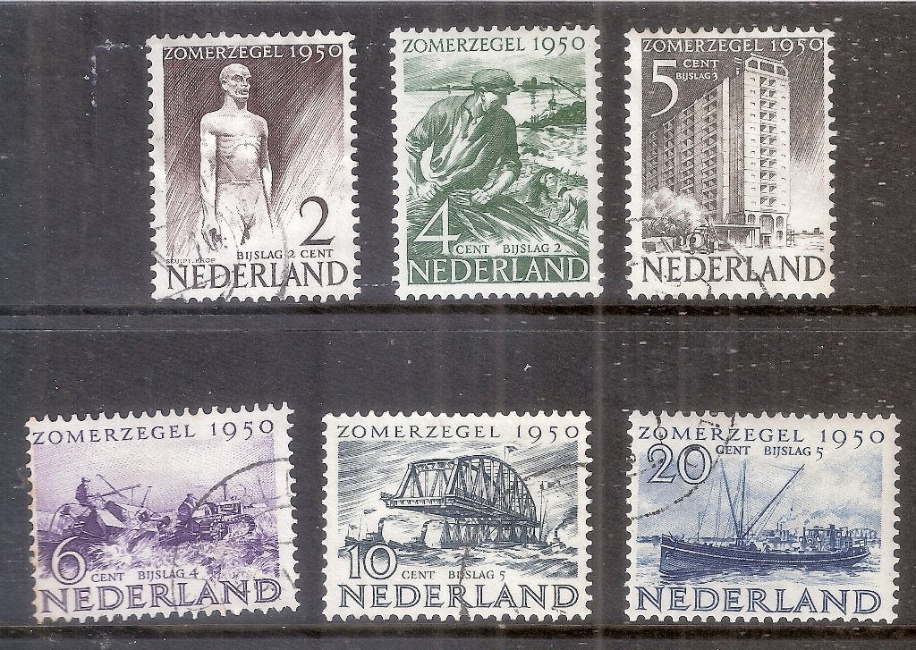 Nederland 550/555 gebruikt., Ophalen of Verzenden, Na 1940, Gestempeld