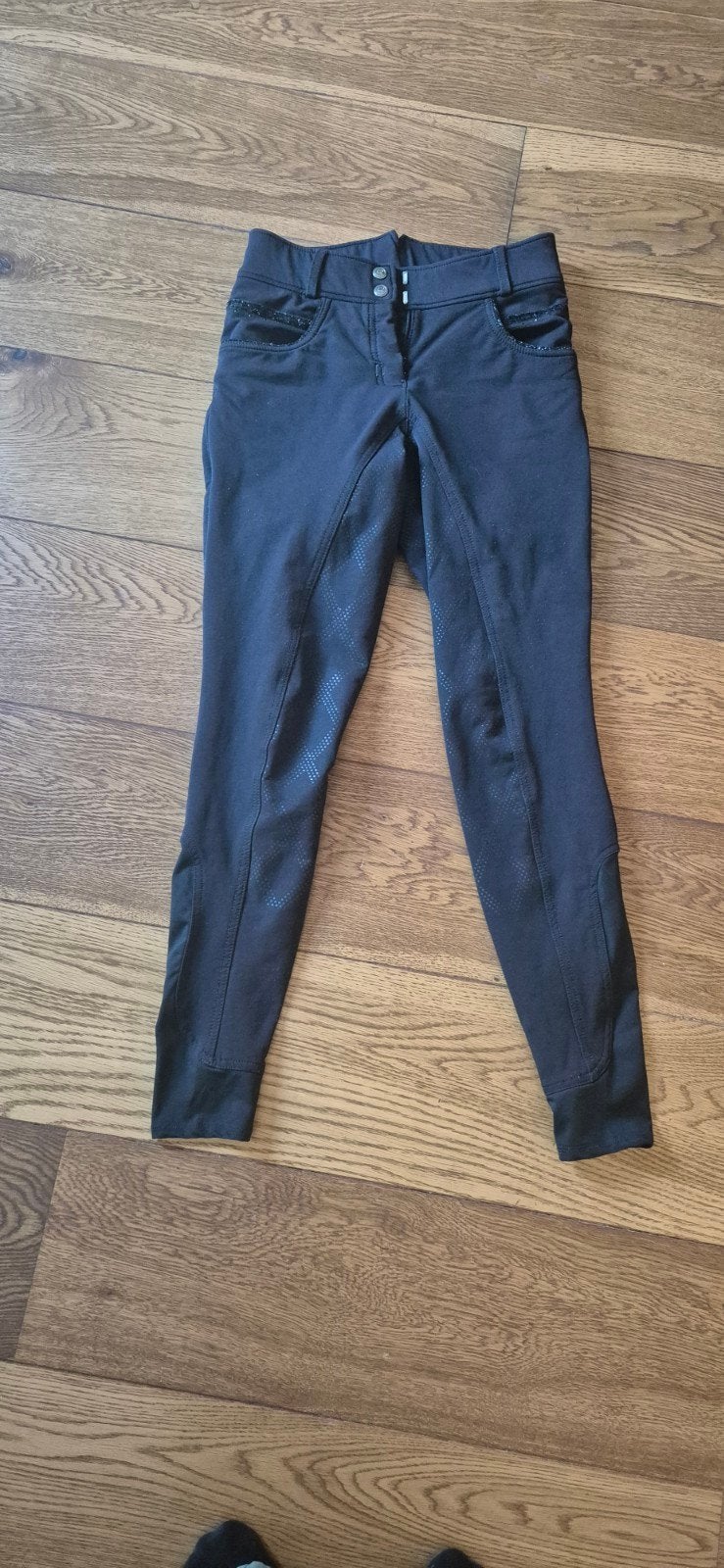 zwarte QHP rijbroek maat 34/XS, Dieren en Toebehoren, Paardrijkleding, Gebruikt, Dressuur, XS, Zwart