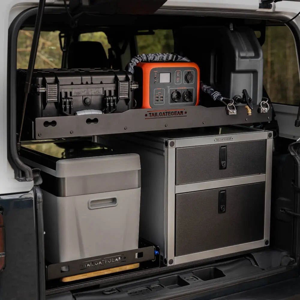 Defender 110 - Camping ladekast en koelkast systeem, Ophalen, Zo goed als nieuw