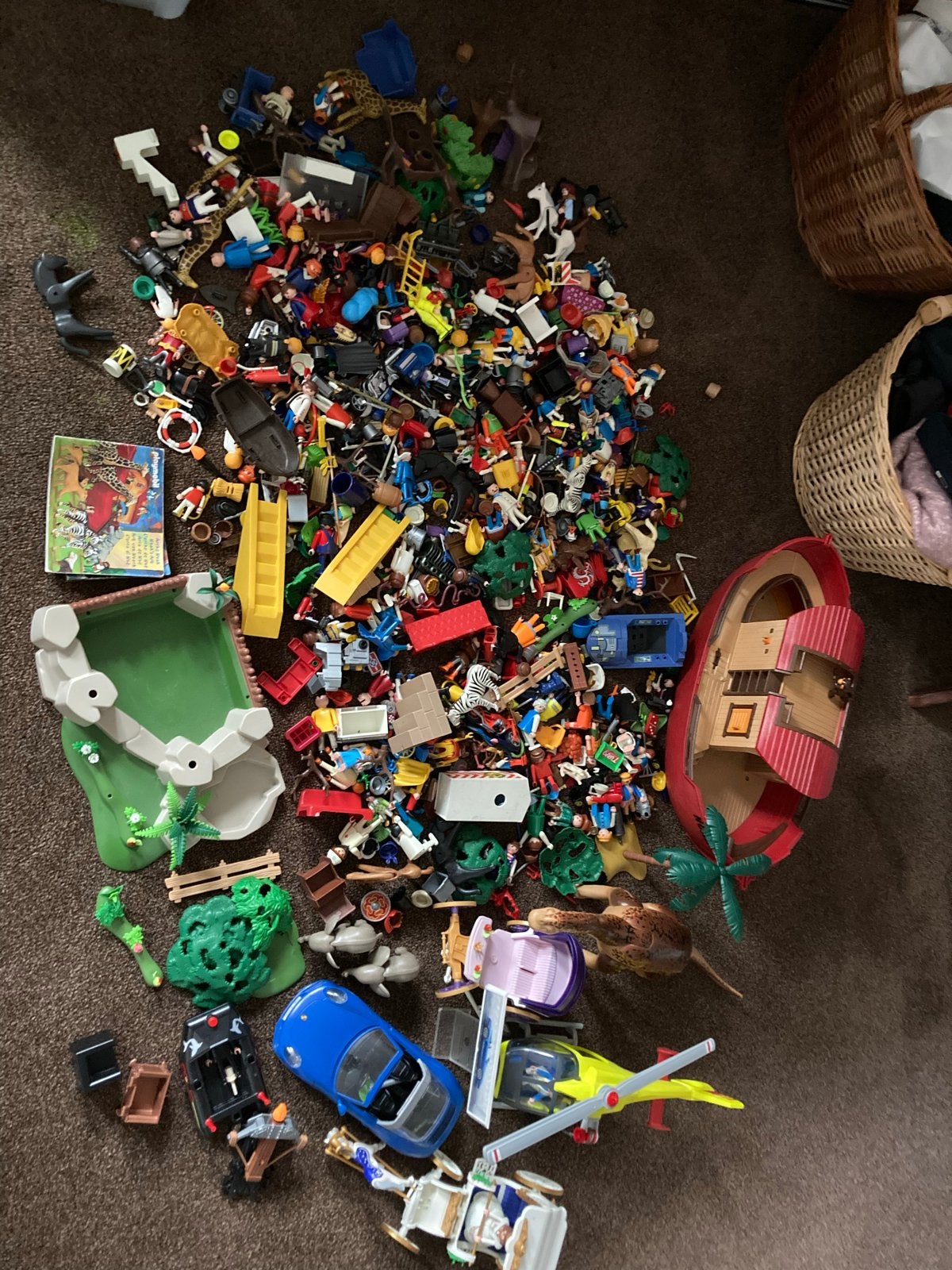 Grote partij Playmobil met diverse sets en figuren, Ophalen of Verzenden, Gebruikt, Losse onderdelen, Overige typen
